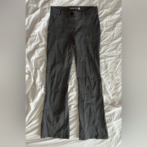 Betabrand Herringbone Chevron Ash Lombard Gray Bootcut Dress Pant Yoga Pants — S